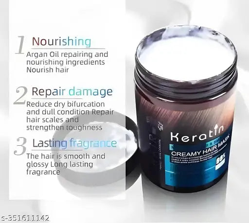 Moisturizing & Smooth Keratin Creamy Hair Mask (1000ML)