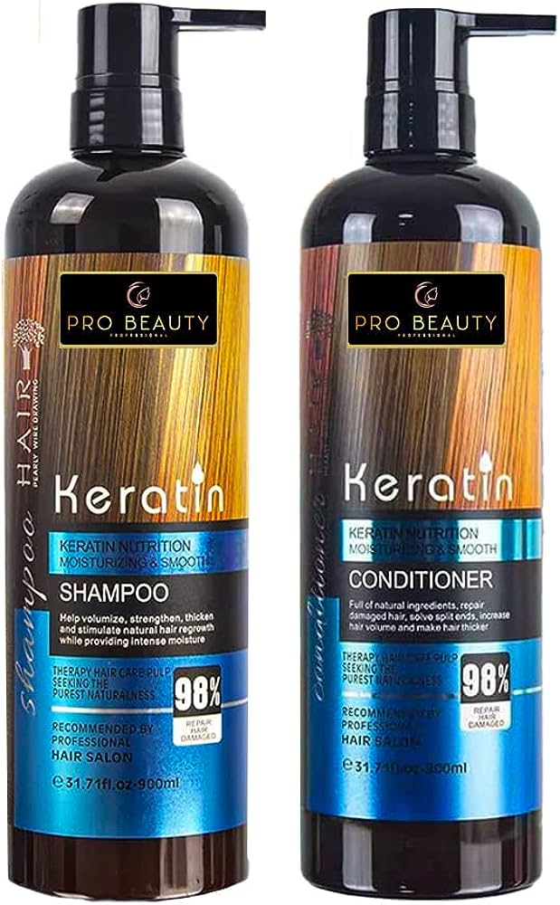 Keratin Hair Care After Protein Sulfate Free Shampoo and Conditioner Set